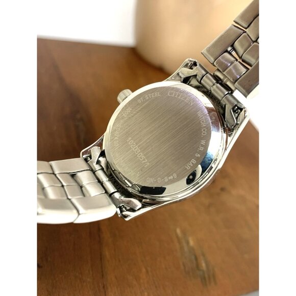 Citizen Women's Watch EQ0540-57A Quartz Silver Dial Day Date Petite 25mm Steel - Picture 6 of 14